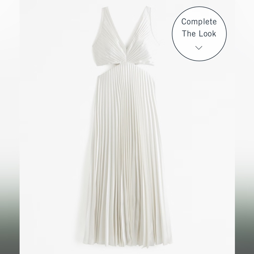 The A&F Giselle Pleated Cutout Maxi Dress (flawed)